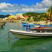 Boats In Saint Maarten #1 Art Print