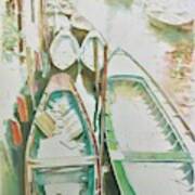 Boats Of Venice Art Print