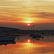 Boats On The Estuary Art Print