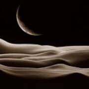 Bodyscape - Sepia Art Print