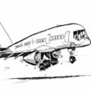 Boeing 757 Original Art Print