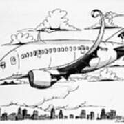 Boeing 767 Art Print