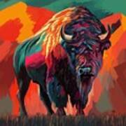 Bold Buffalo Art Print