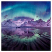 Borealis Over Norway Art Print