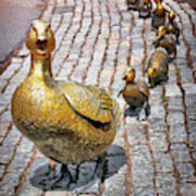 Boston Public Garden Make Way For Ducklings Art Print