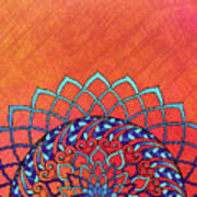 Braided Hearts Mandala Art Print