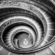 Bramante Spiral Staircase, Vatican City, Rome Art Print