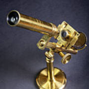 Brass Microscope Art Print