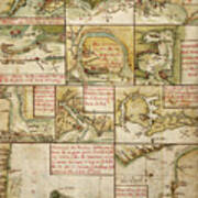 Brazilian Ports And Rio De La Plata 1630 Art Print