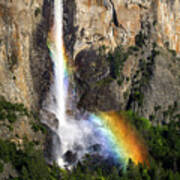 Bridalveil Falls Rainbow Art Print
