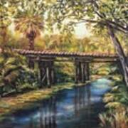 Bridge At The Ranch Art Print