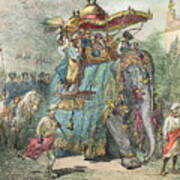 British In India, 1875 Art Print