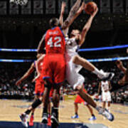 Brook Lopez And Elton Brand Art Print