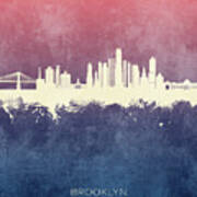 Brooklyn New York Skyline #86 Art Print