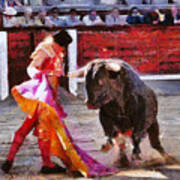 Bullfighting In Spain Art Print