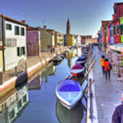 Burano Canal - Italy Art Print