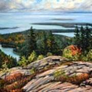 Cadillac Mountain, Acadia National Park Art Print