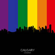 Calgary Canada Skyline #78 Art Print