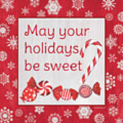 Candy Cane Lane Sweets 1 Art Print