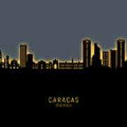 Caracas Venezuela Skyline #71 Art Print