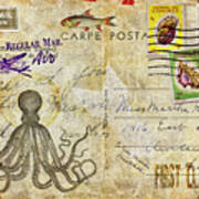 Carpe Posta Postcard Art Print