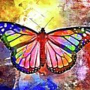 Cartoon Monarch Butterfly Art Print