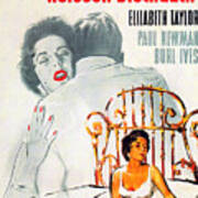 ''cat On A Hot Tin Roof'', With Elizabeth Taylor And Paul Newman, 1958 Art Print