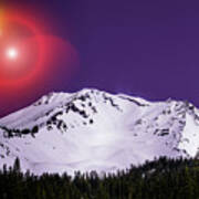 Celestial Landing Mount Shasta Art Print