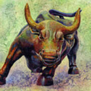 Charging Bull Art Print