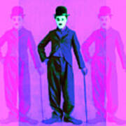 Charlie Chaplin The Tramp Three 20130216m108-z Art Print