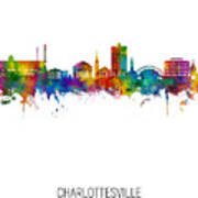 Charlottesville Virginia Skyline #67 Art Print