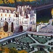 Chateau De Chenonceau Art Print