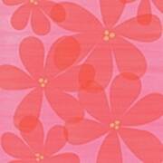 Floral Abstract In Pink Art Print