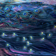 Cherokee Turquoise Tears Become Fireflies Art Print