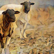 Chester County Goats Art Print