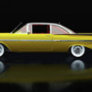 Chevrolet Impala From The 1950s Lateral View Art Print