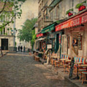 Chez Eugene In Montmartre - Paris, France Art Print