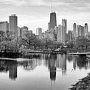 Chicago Skyline - Lincoln Park Art Print