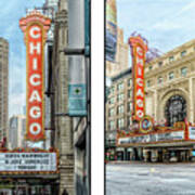 Chicago Theatre Poster Color Art Print