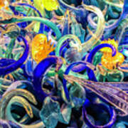 Chihuly Colored Glass Art Print