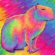 Chill Capybara Art Print