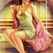 Chinese Pinup Girl Art Print