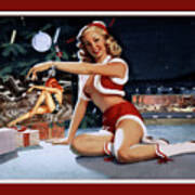 Christmas Pinup By Bill Medcalf Art Old Masters Xzendor7 Reproductions Art Print