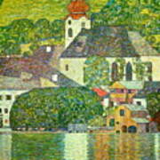 Church In Unterach On The Attersee Art Print