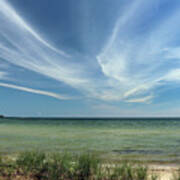 Cirrus Clouds Over Lake Michigan Art Print