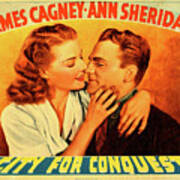 ''city For Conquest'', With James Cagney And Ann Sheridan, 1940 Art Print