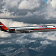 Classic Usair Dc-9 Art Print