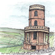 Clavell Tower Dorset Art Print