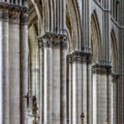 Clerestory Arches Of The Notre-dame De Reims Cathedral Art Print
