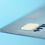 Close-up Of A Credit Card Art Print